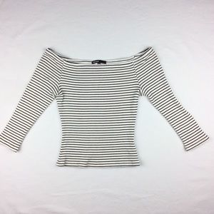Love Culture Off the Shoulder Striped Top LIKE NEW